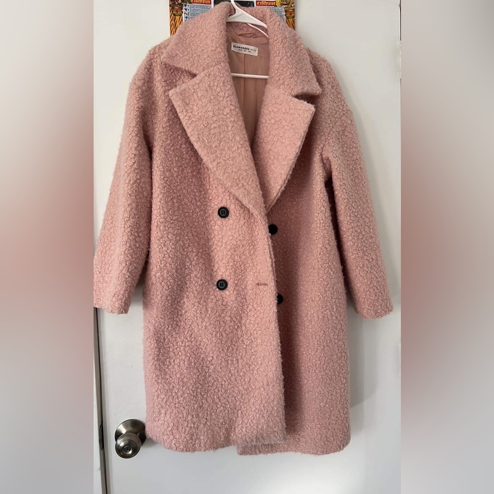 Baby pink long jacket. Worn once.